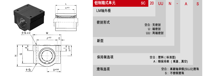 SAMICK直线轴承，SC箱体轴承，韩国三益轴承代理销售