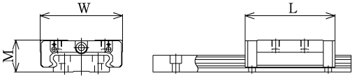 SHW-R直线导轨-THK直线导轨图解