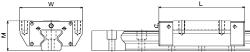 SRG-A直线导轨图解，THK直线导轨，THK滚动导轨，THK滚柱导轨，日本THK代理
