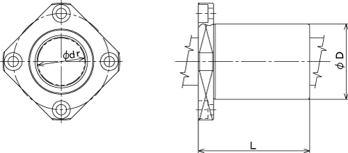 LMK8S直线轴承，方法兰直线轴承，THK直线轴承，日本THK轴承，THK线性轴承